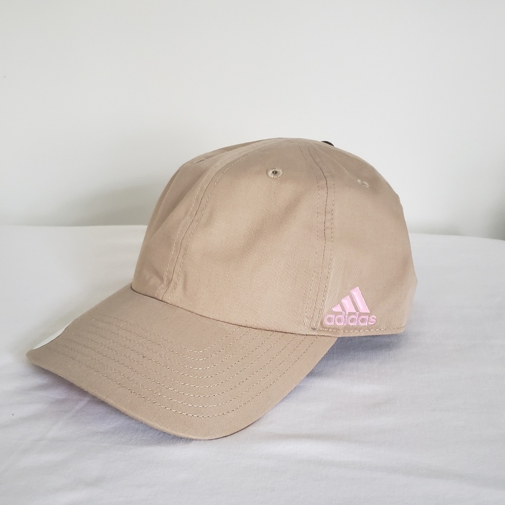 NWT Adidas Women's Fit Climalite Hat | Tan/Pink